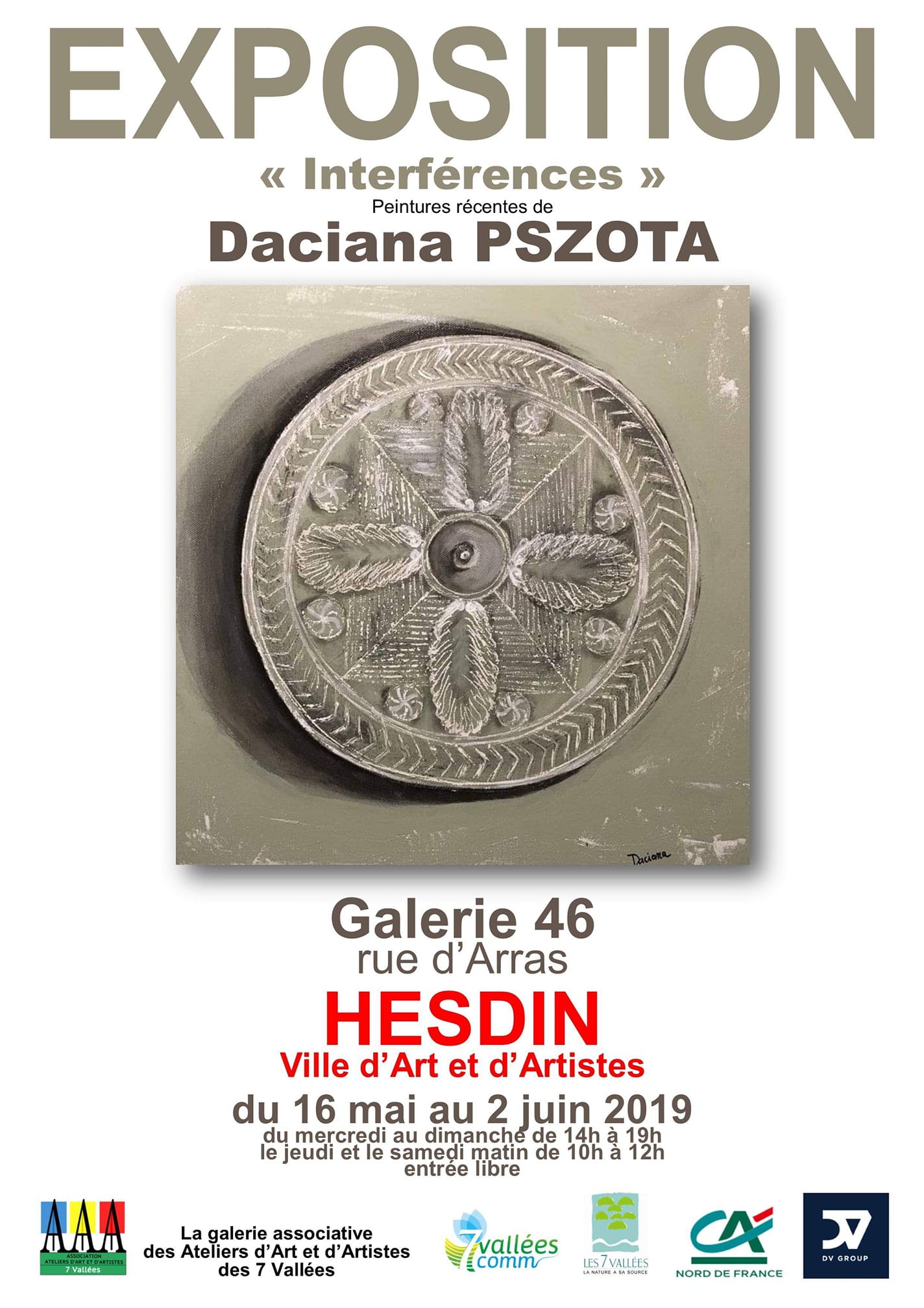 Imagini în exclusivitate din expoziția tîrgumureșencei Daciana Pszota la Hesdin, Franța