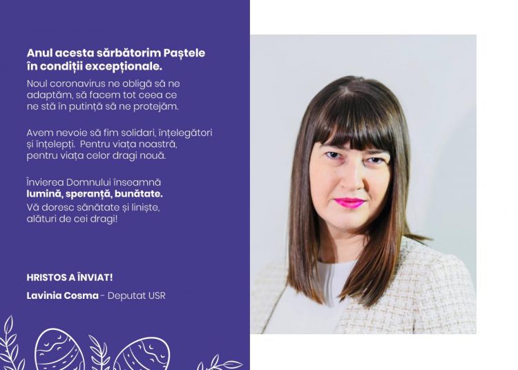 Lavinia Cosma, deputat USR Mureș – Mesaj de Paște