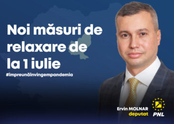 Ervin Molnar, deputat de Mureș: „Succesul strategiei privind combaterea pandemiei a Guvernului, demonstrat prin noile măsuri de relaxare”
