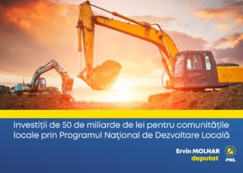 Ervin MOLNAR, deputat PNL: „Investiții de 50 de miliarde de lei pentru comunitățile locale prin Programul Naţional de Dezvoltare Locală”