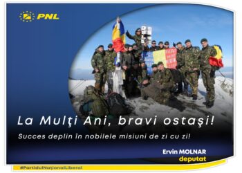 Ervin Molnar, deputat PNL: Ziua vânătorilor de munte! La Mulţi Ani, bravi ostaşi!