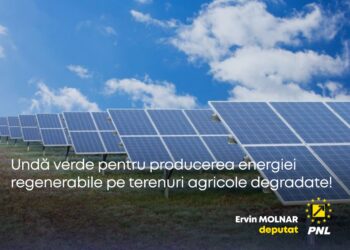 Ervin Molnar, deputat: „Undă verde pentru producerea energiei regenerabile pe terenuri agricole degradate!”