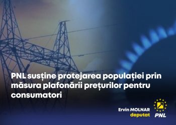 Ervin MOLNAR, deputat: „Partidul Național Liberal susține protejarea populației prin măsura plafonării prețurilor pentru consumatori”