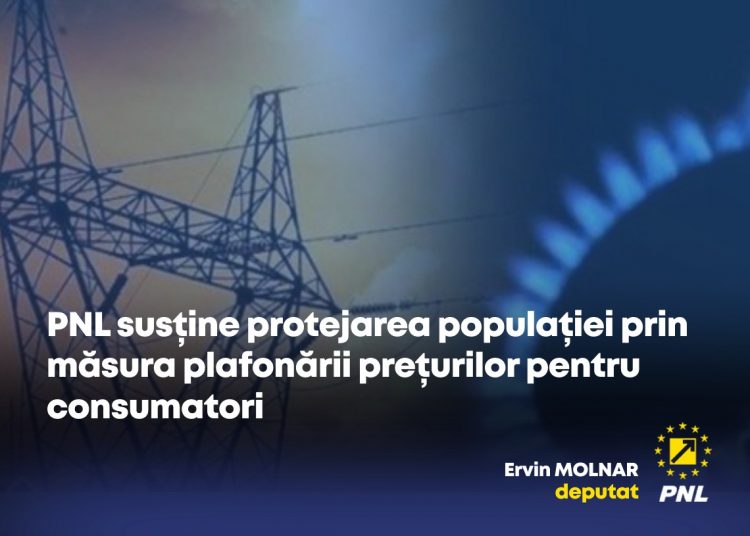 Ervin MOLNAR, deputat: „Partidul Național Liberal susține protejarea populației prin măsura plafonării prețurilor pentru consumatori”