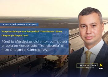 Ervin MOLNAR, deputat: „Încep lucrările pe lotul Autostrăzii “Transilvania” dintre Chețani și Câmpia Turzii!”
