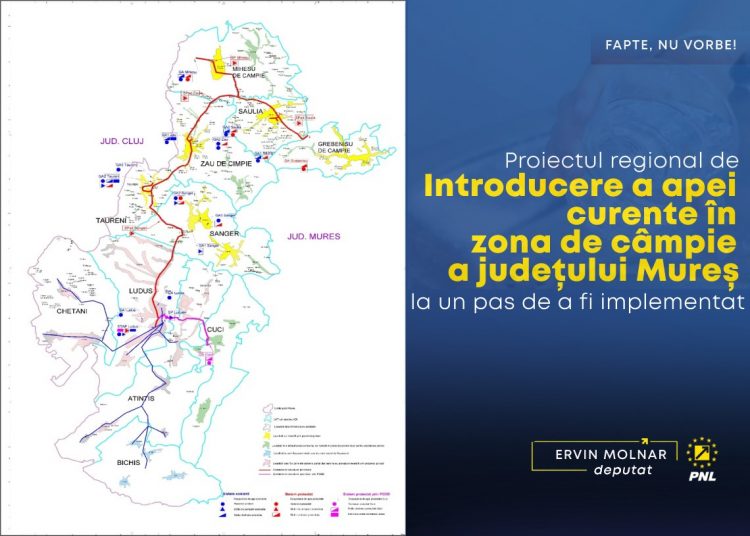 Ervin Molnar, deputat PNL: Proiectul regional de introducere a apei curente în zona de câmpie a județului Mureș este la un pas de a fi implementat