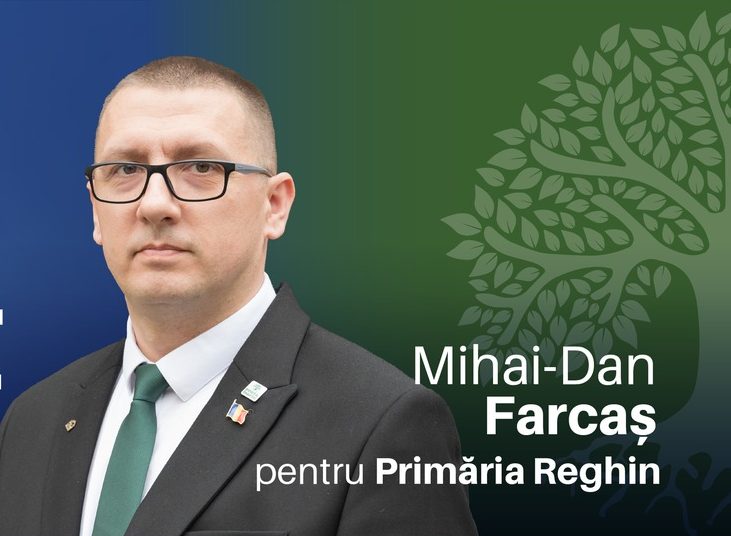 Mihai-Dan Farcaș, candidatul Alianței Dreapta Unită pentru Primăria Reghin
