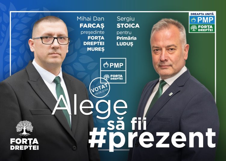 Sergiu-Olivian Stoica este candidatul Alianței PMP-Forța Dreptei la Primăria Luduș!