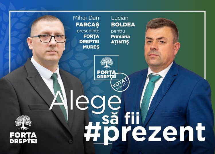Rus-Boldea Mihail-Lucian este candidatul Forța Dreptei la Primăria Comunei Ațintiș!