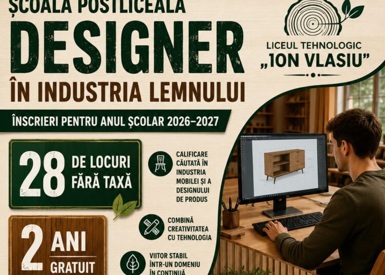 Designer în industria lemnului — meseria care uneşte mâna, ochiul şi ideea