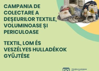 Continuă campania de colectare a deșeurilor voluminoase, textile și periculoase în Târgu Mureș!