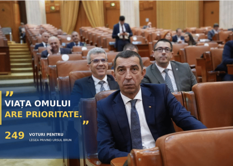 Ciprian Dobre, deputat PNL Mureș: Viața omului are prioritate. Legea privind gestionarea ursului brun a trecut de Parlament.